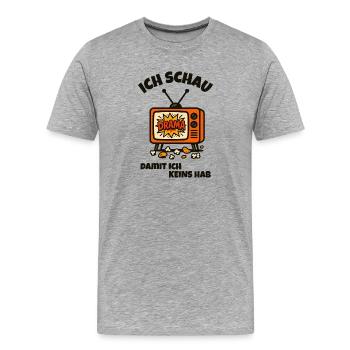 Drama - TV - Men's Premium Organic T-Shirt - heather grey - Front - Damien (186cm)