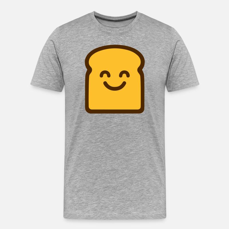 Cute Toast - Männer Premium Bio T-Shirt - Grau meliert