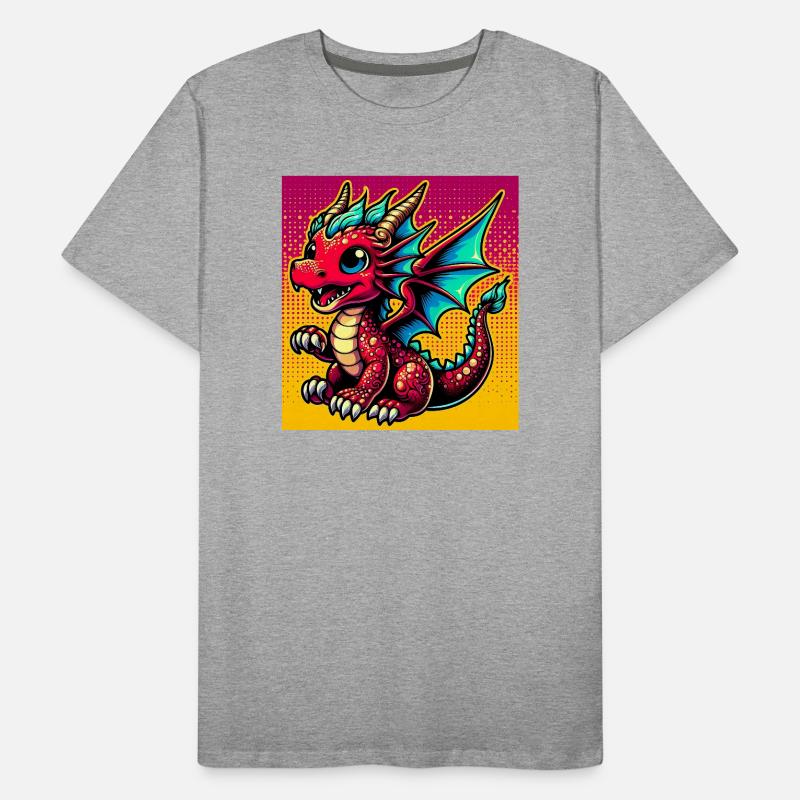 Drache Männer Premium Bio T-Shirt