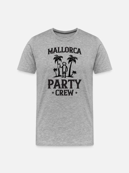 Mallorca Party Crew - T-shirt bio Premium Homme - gris chiné