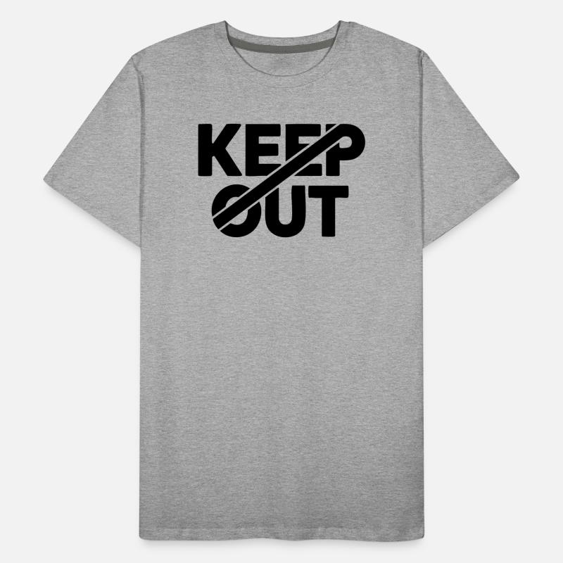 Panneau d’avertissement d’interdiction d’entrée T-shirt bio Premium Homme