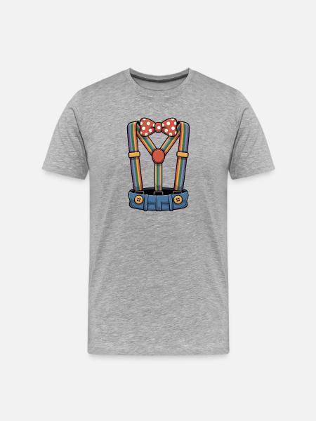 Clown Humor Funny Clown Costume - Men's Premium Organic T-Shirt - heather grey