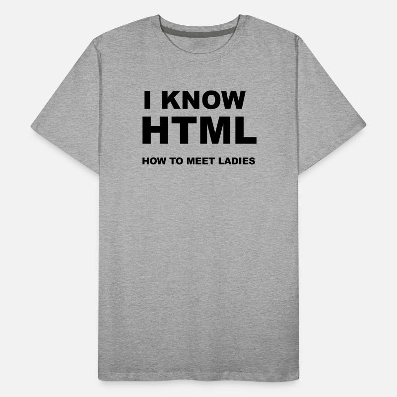 Single & Debugging – Funny Nerd Dating Shirt Men's Premium Organic T-Shirt