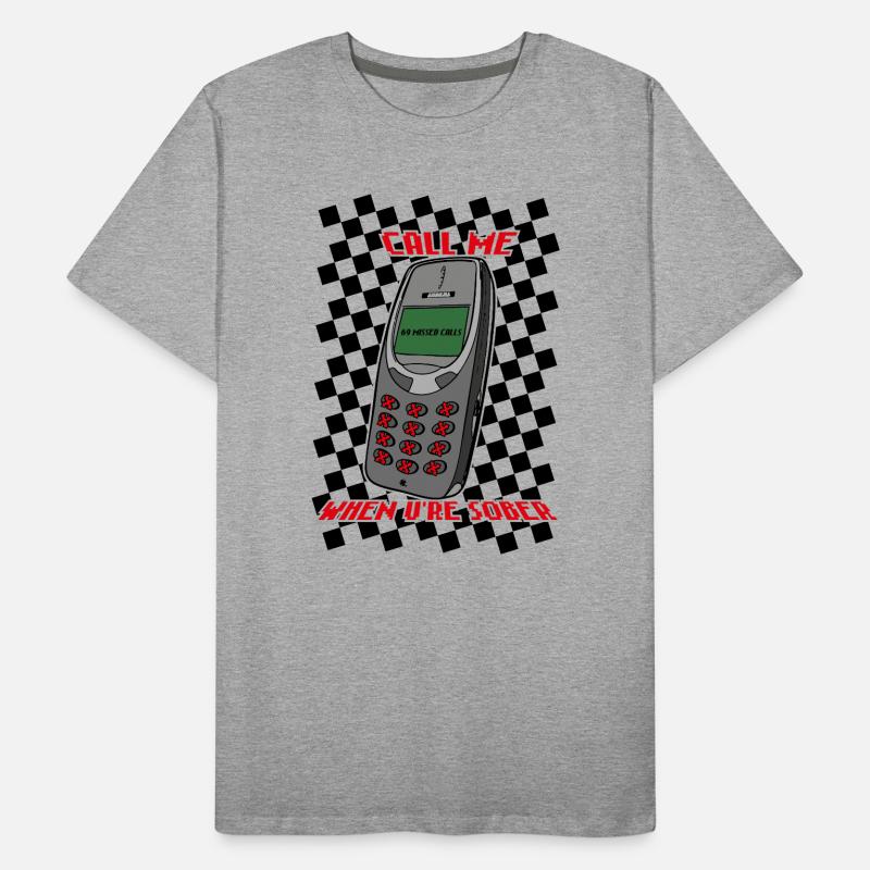 Call Me When U're Sober Men's Premium Organic T-Shirt