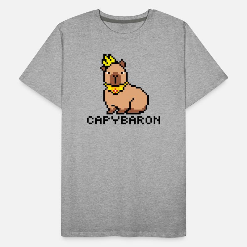 Capybaron PixelArt T-shirt bio Premium Homme