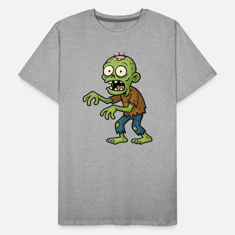Gruseliger Comic Zombie Männer Premium Bio T-Shirt