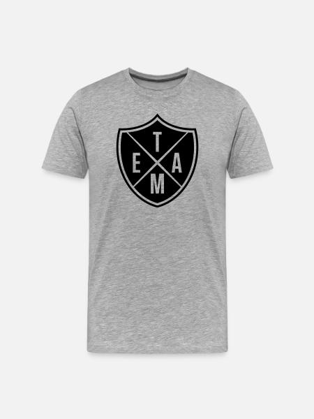 Team - Men's Premium Organic T-Shirt - heather grey