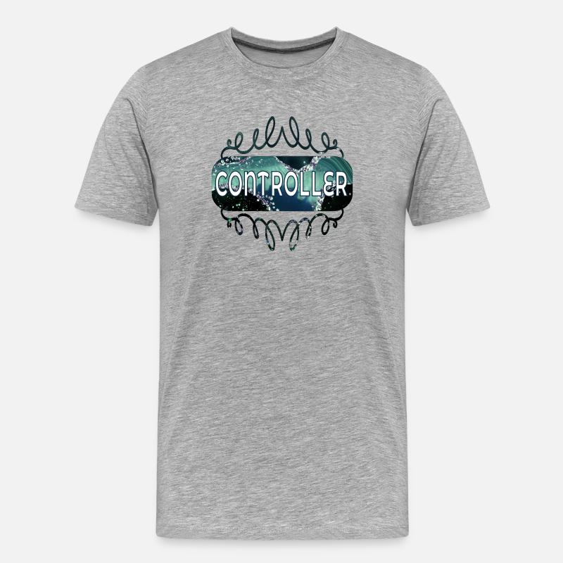 Occupation Controller - Men's Premium Organic T-Shirt - heather grey