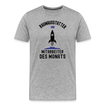 Employee of the Month Interior Decorator Decorator - Men's Premium Organic T-Shirt - heather grey - Front - Damien (186cm)