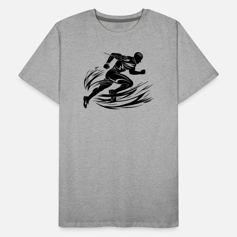 Sprinter in Motion Men's Premium Organic T-Shirt