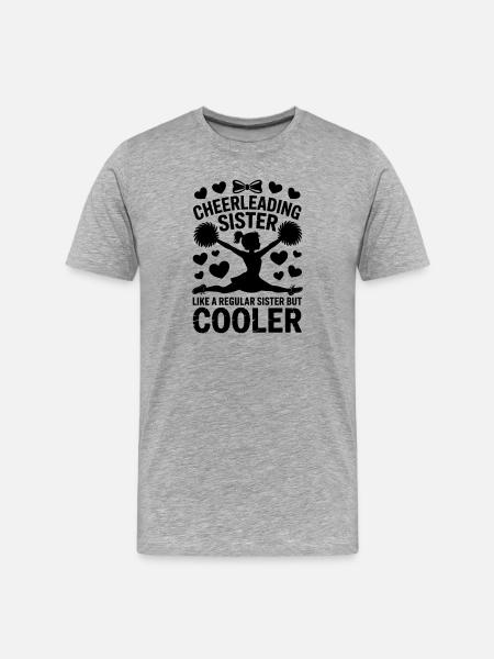 Cheerleader Saying Funny Cheerleader Gift - Men's Premium Organic T-Shirt - heather grey