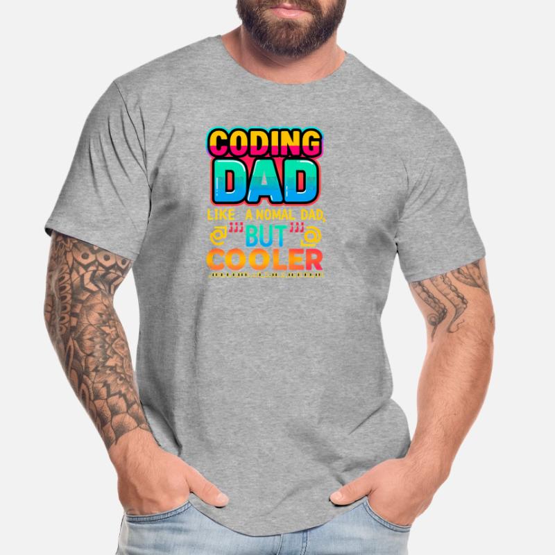 Coding Dad Cooler, Programmer  Men's Premium Organic T-Shirt