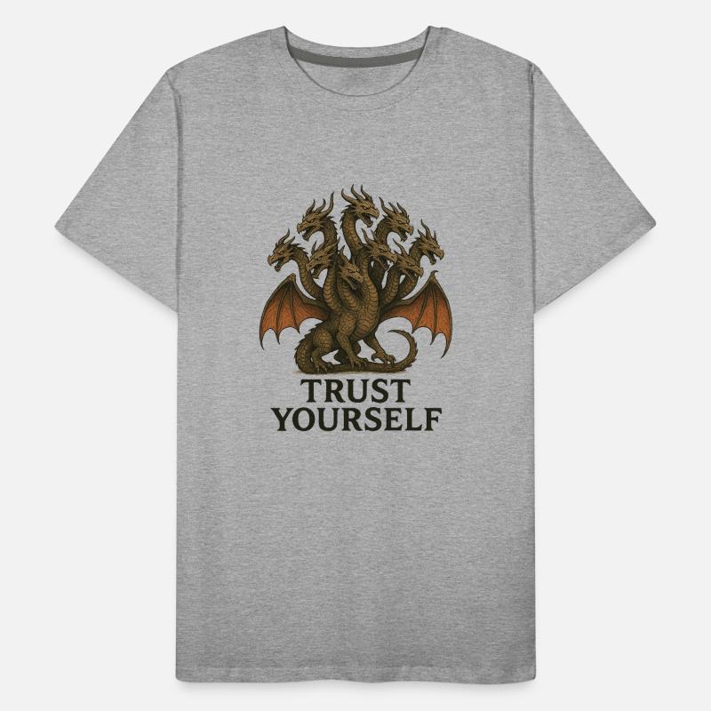 Neunköpfiger Drache: Vertraue dir selbst Männer Premium Bio T-Shirt
