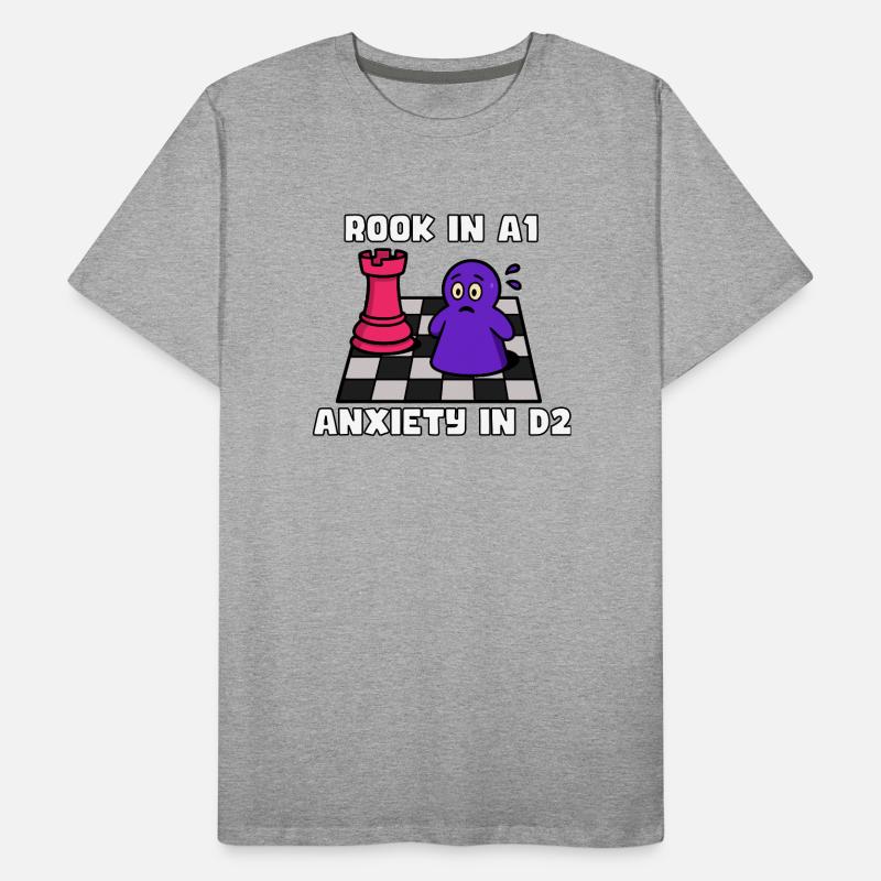 Turm in A1, Angst in D2 Männer Premium Bio T-Shirt