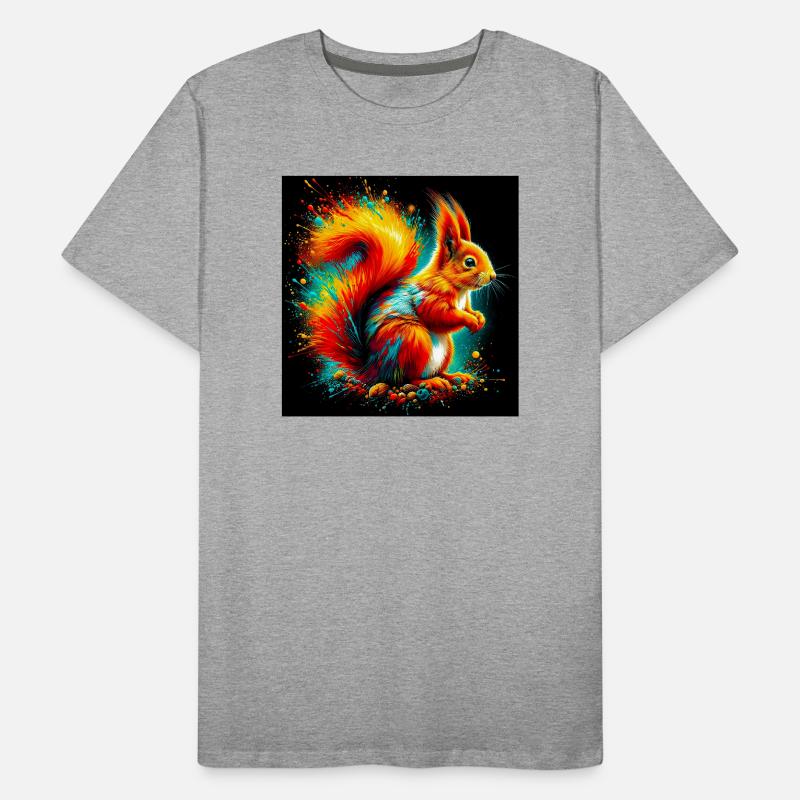Eichhörnchen Männer Premium Bio T-Shirt