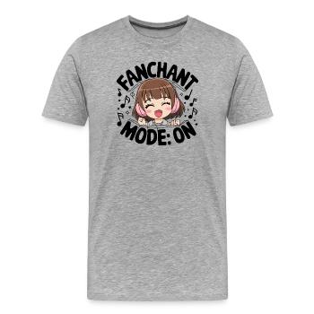 K-Pop Fanchant Corée Musique - T-shirt bio Premium Homme - gris chiné - Devant - Damien (186cm)