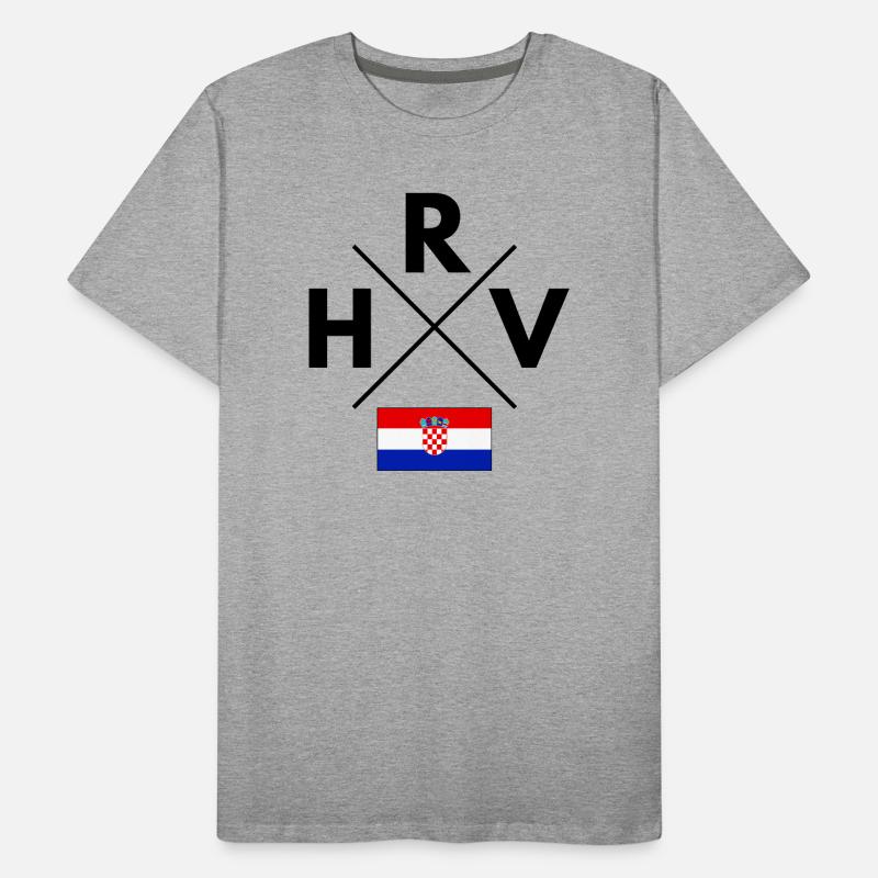 Drapeau croate T-shirt bio Premium Homme