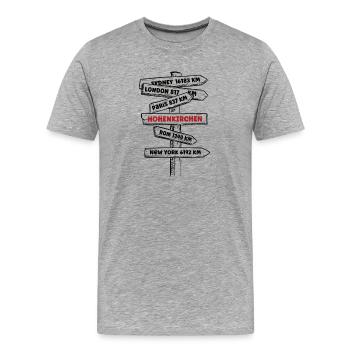 Hohenkirchen Vacances Mer Baltique Souvenir Mer Baltique Resort Mer - T-shirt bio Premium Homme - gris chiné - Devant - Damien (186cm)