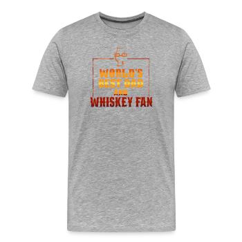 Whiskey Saying Whiskey Drinker Whiskey Lovers - T-shirt bio Premium Homme - gris chiné - Devant - Damien (186cm)