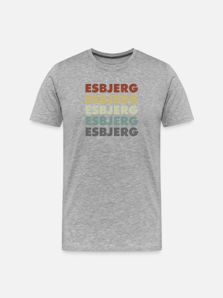 Esbjerg - Denmark - Denmark - Scandinavia - Men's Premium Organic T-Shirt - heather grey