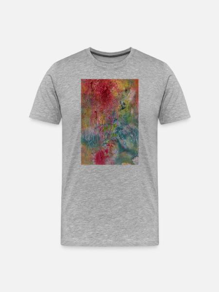 Longing for touch - Men's Premium Organic T-Shirt - heather grey