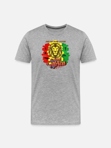 ABIDJAN SOUND SYSTEM - T-shirt bio Premium Homme - gris chiné