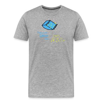 more glitter - Men's Premium Organic T-Shirt - heather grey - Front - Damien (186cm)