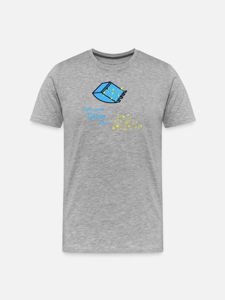 more glitter - Men's Premium Organic T-Shirt - heather grey