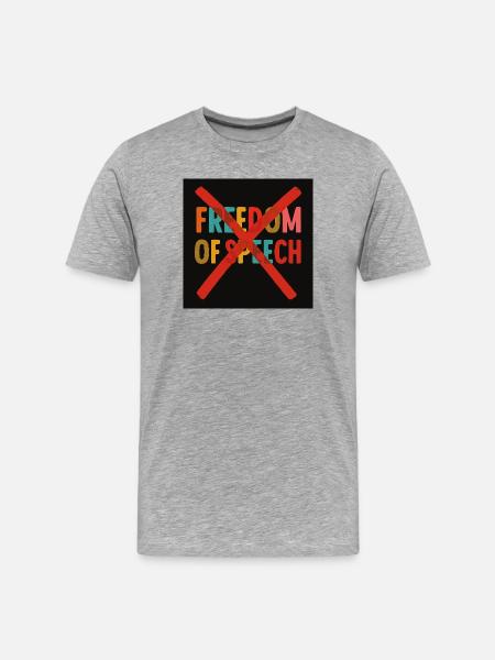 Liberté d’expression - T-shirt bio Premium Homme - gris chiné