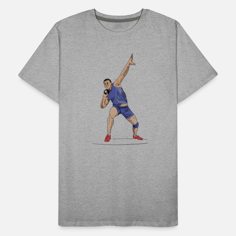 Lancer du poids T-shirt bio Premium Homme