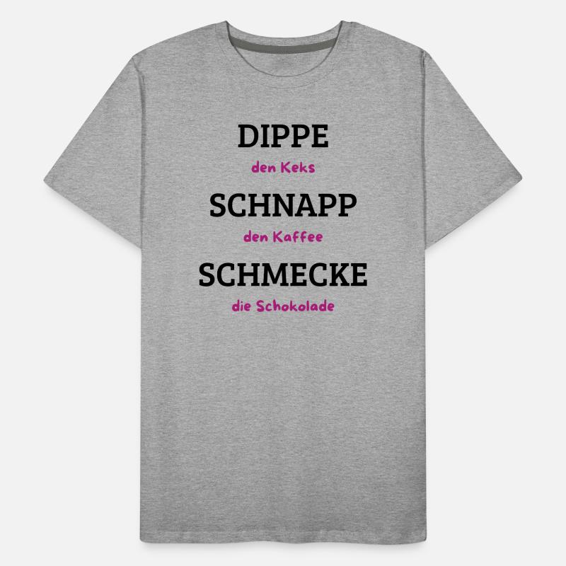 Keks Kaffee Schokolade Männer Premium Bio T-Shirt