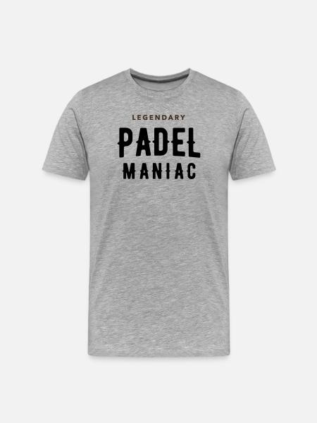 padel maniac - Men's Premium Organic T-Shirt - heather grey