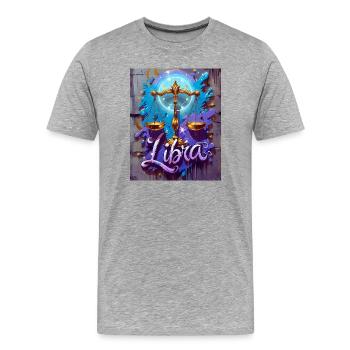 Balance - T-shirt bio Premium Homme - gris chiné - Devant - Damien (186cm)