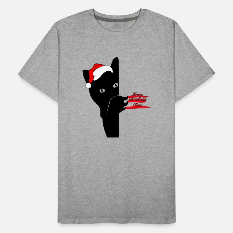 Chat de Noël T-shirt bio Premium Homme