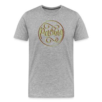 Rythme - T-shirt bio Premium Homme - gris chiné - Devant - Damien (186cm)
