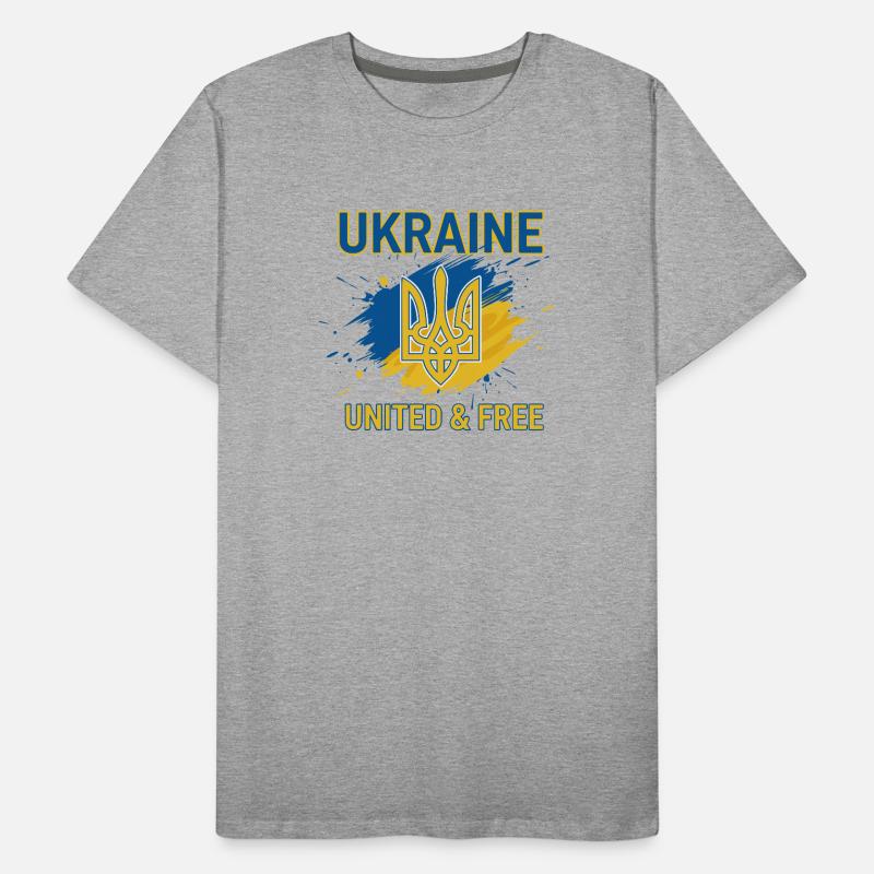 L’unité et la liberté de l’Ukraine T-shirt bio Premium Homme