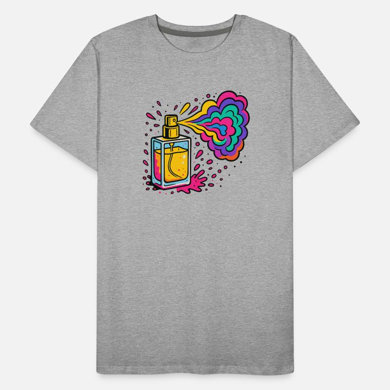 Neon Parfüm Farbexplosion Männer Premium Bio T-Shirt