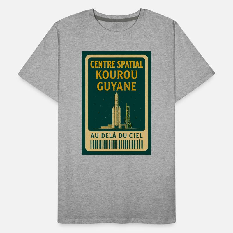 Centre Spatial Kourou Guyane T-shirt bio Premium Homme