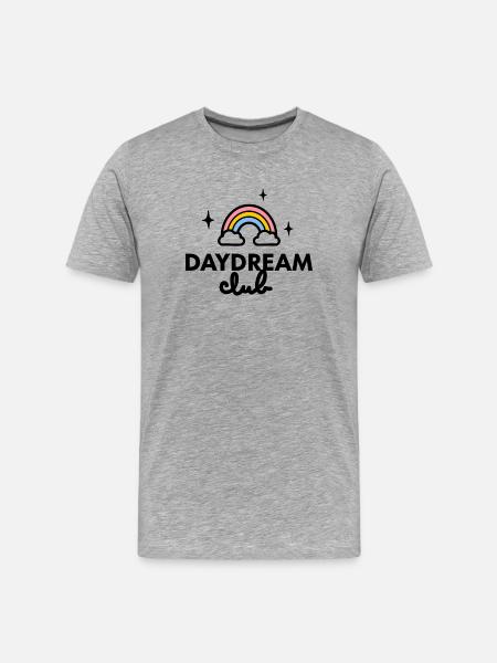 Day Dream Club logo - Men's Premium Organic T-Shirt - heather grey