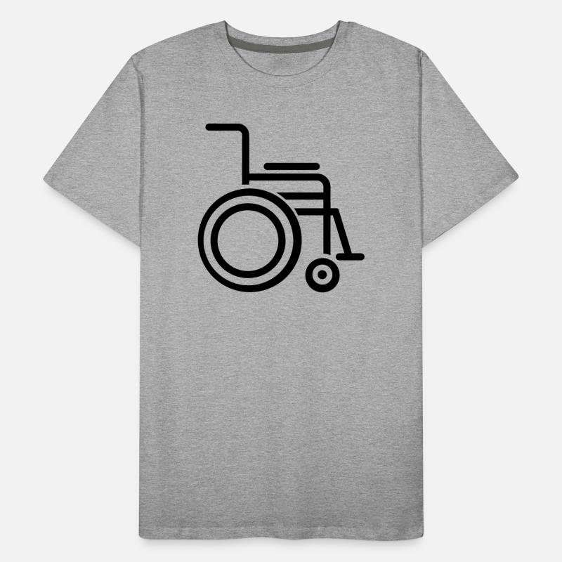 fauteuil roulant T-shirt bio Premium Homme