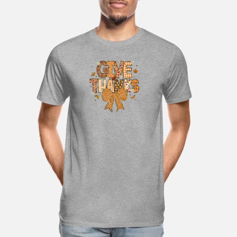 Patchwork Gratitude Automne T-shirt bio Premium Homme