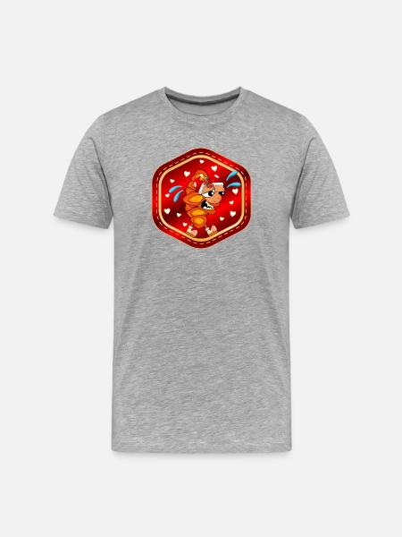 FRANZBRÖTCHEN DE NOËL - T-shirt bio Premium Homme - gris chiné