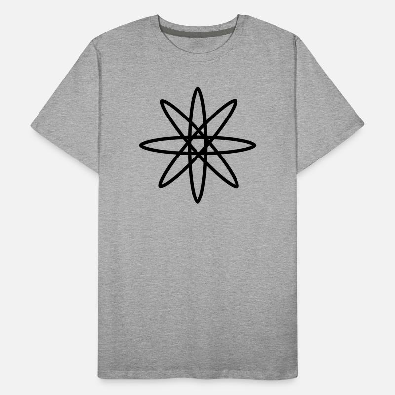 Blumen Icon – Florales Symbol Männer Premium Bio T-Shirt