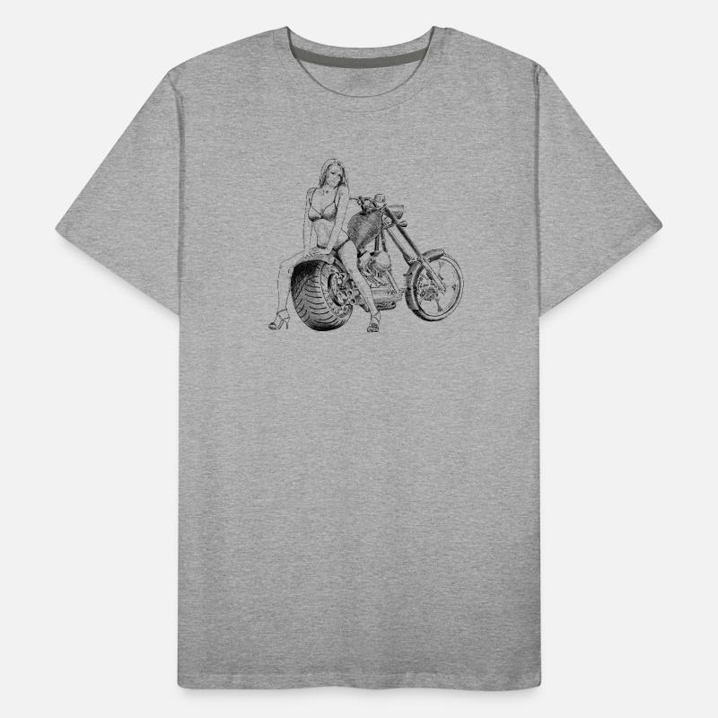 Bikini sur l’hélicoptère T-shirt bio Premium Homme
