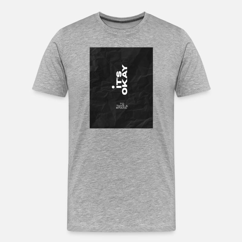 SILENZ - Men's Premium Organic T-Shirt - heather grey
