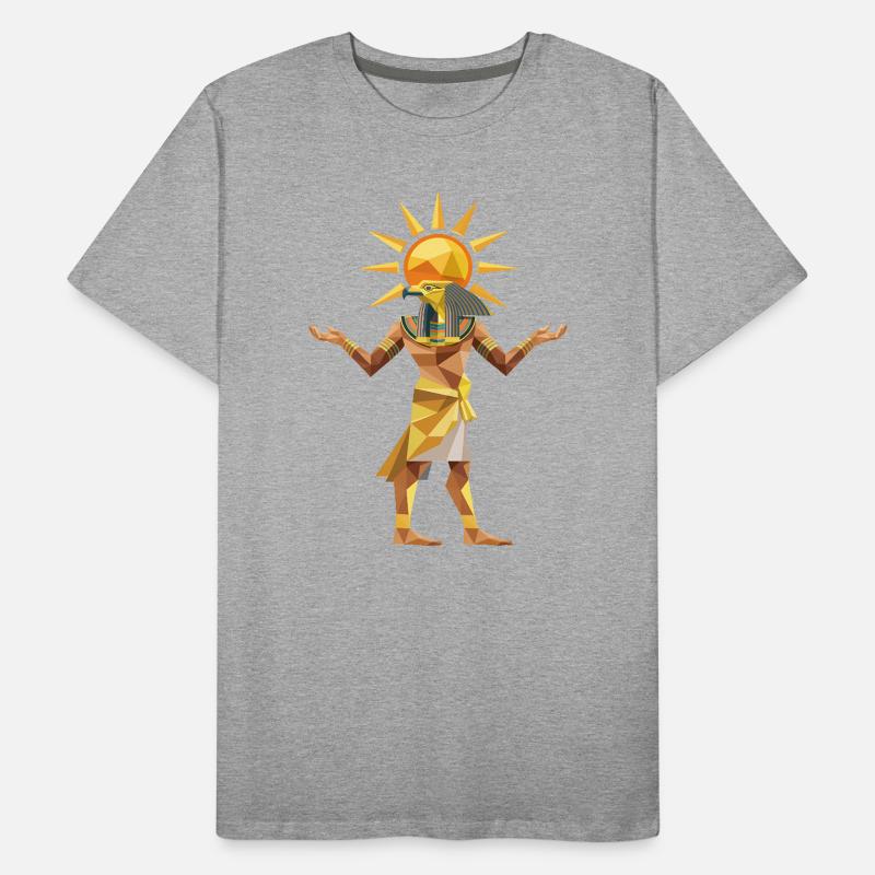 Sungod Ra - Cool Low Poly Logo T-shirt bio Premium Homme