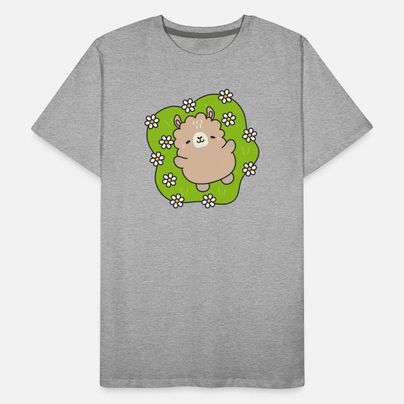 Ourson Joyeux au Jardin Fleuri T-shirt bio Premium Homme
