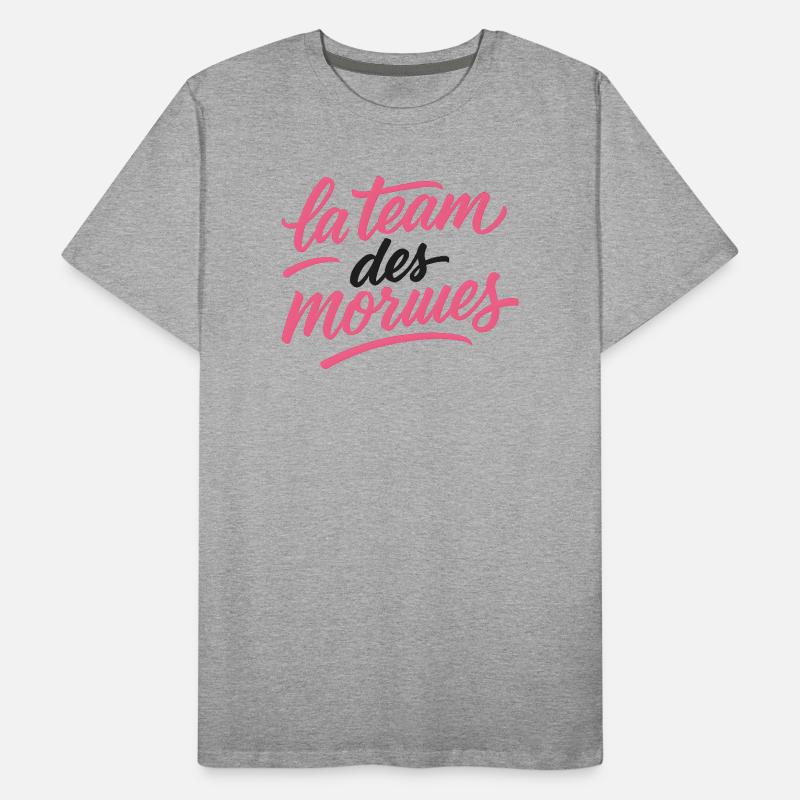 La Team des Morues Script Rose T-shirt bio Premium Homme