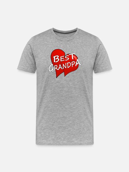 best Grandpa - Men's Premium Organic T-Shirt - heather grey