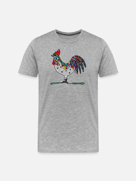 Coq - T-shirt bio Premium Homme - gris chiné